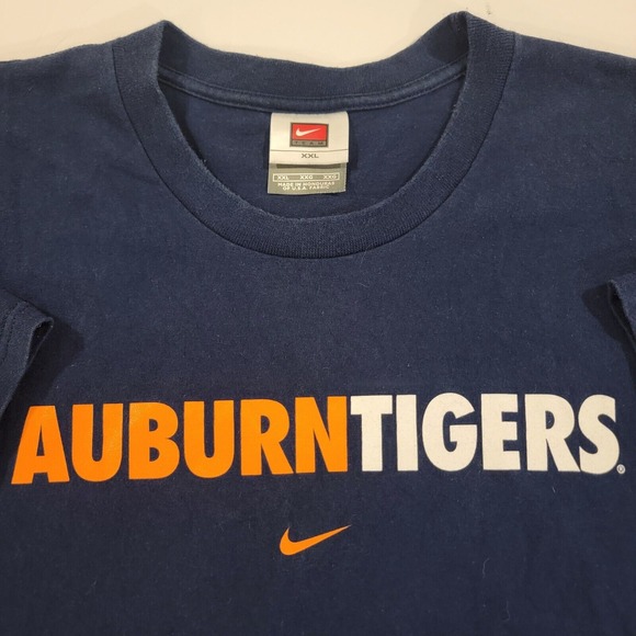 Nike Other - Vintage 2000s Y2K Nike Auburn Tigers Football T Shirt Adult 2XL XXL Blue Mens